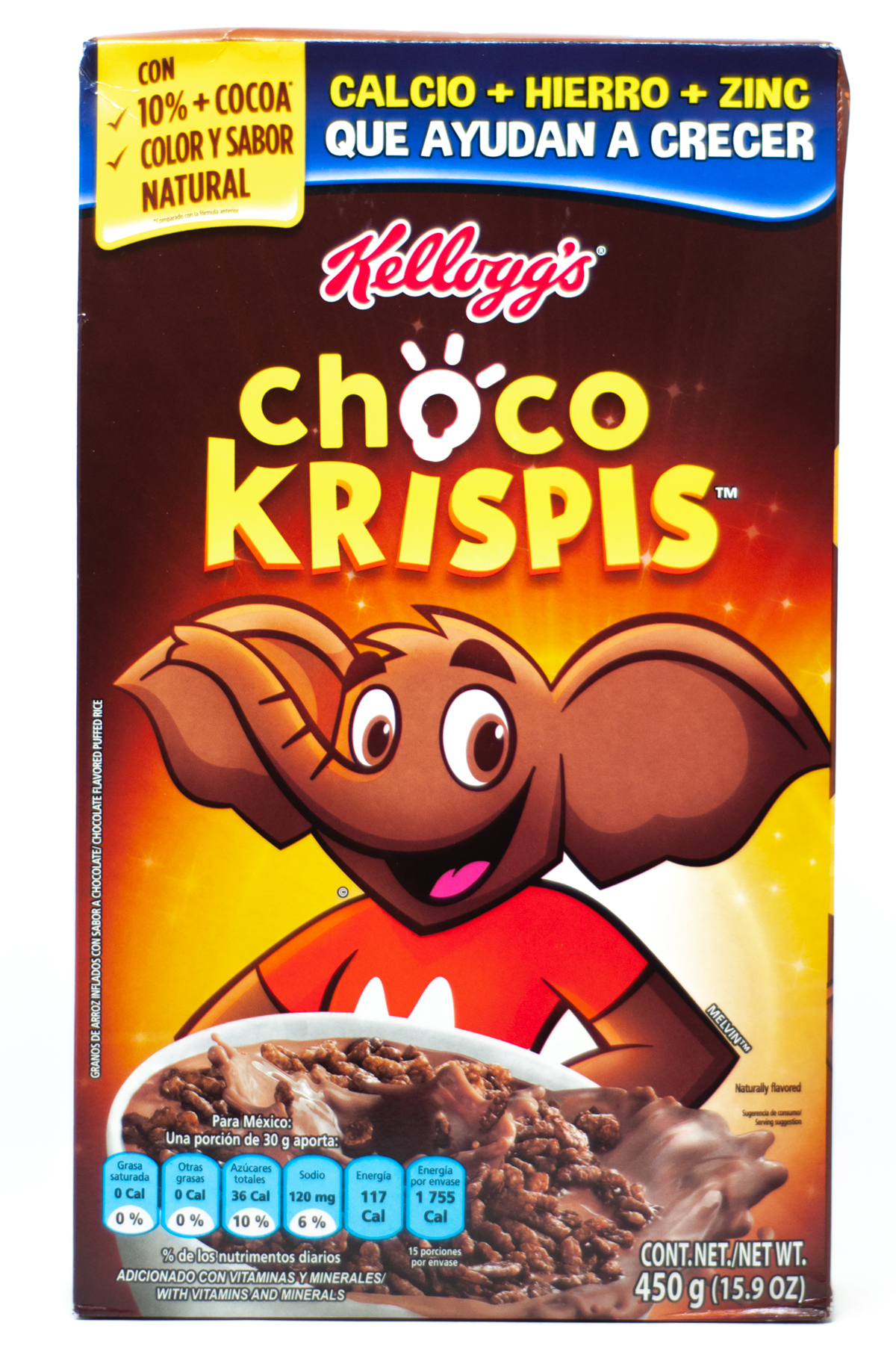 Cereal De Arroz Kelloggs Choco Krispis Sabor Chocolate Caja G Ca As