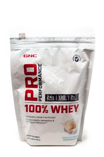 Imagen de SUPLEMENTO PRO GNC 100 WHEY PROTEIN VAINILLA 408 G