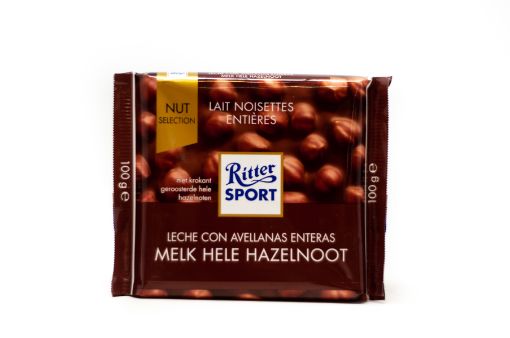 Imagen de CHOCOLATE RITTER SPORT LECHE Y AVELLANAS 100.00 G