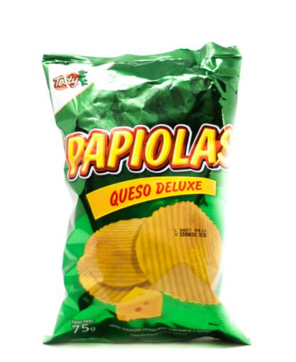 Imagen de PAPAS TOSTADAS TOSTY PAPIOLAS QUESO DELUXE 75 G