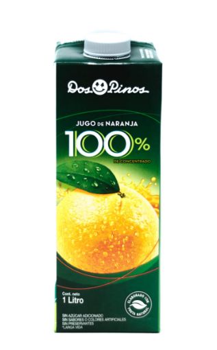 Imagen de JUGO DOS PINOS NARANJA 100% 1000 ML