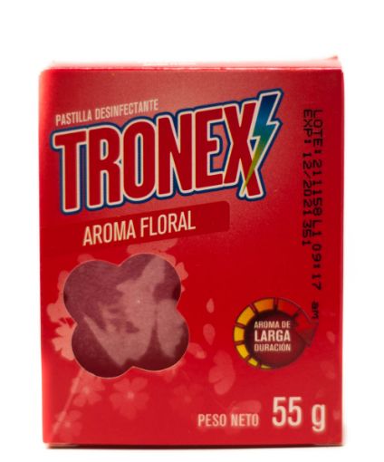 Imagen de PASTILLA DESINFECTANTE TRONEX AROMA FLORAL 55 G