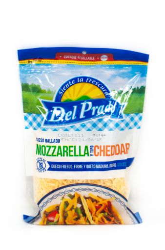 Imagen de QUESO DEL PRADO MOZZARELLA Y CHEDDAR RALLADO 227 G