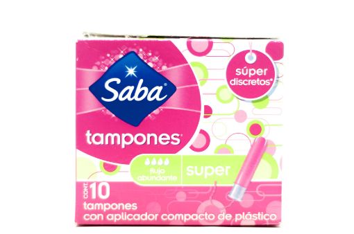 Imagen de TAMPONES FEMENINO SABA SUPER 10 UND