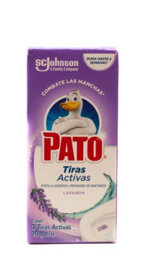 Imagen de LIMPIDOR PATO TIRAS ACTIVAS LAVANDA 3 UND 30 G 