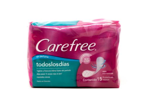 Imagen de PROTECTORES FEMENINOS CAREFREE 15 UND 