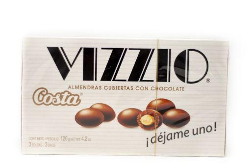 Imagen de CHOCOLATE COSTA VIZZIO ALMENDRAS CUBIERTAS CON CHOCOLATE 120 G
