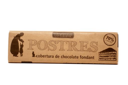 Imagen de COBERTURA DE CHOCOLATE FONDANT TORRAS POSTRES 70% CACAO 300 G