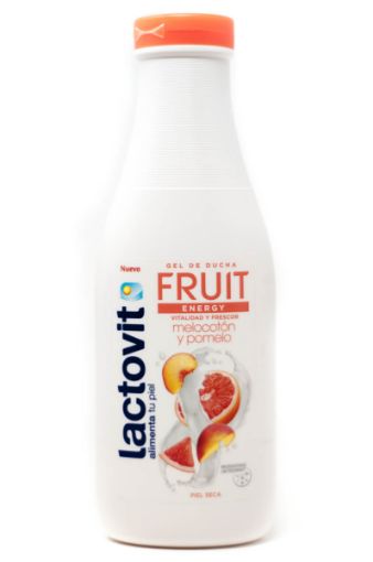 Imagen de GEL DE DUCHA LACTOVIT FRUIT ENERGY MELOCOTON Y POMELO 600 ml 