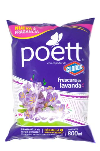 Imagen de DESINFECTANTE POETT MULTIESPACIOS AROMA LAVANDA 800 ML