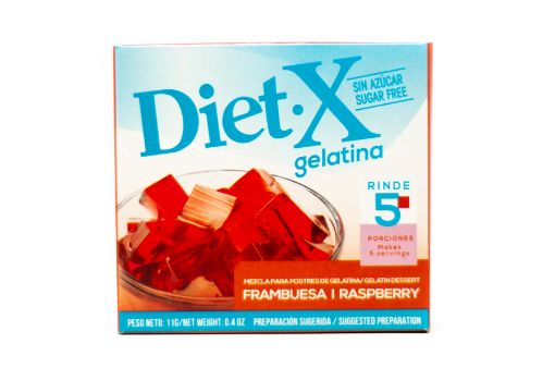 Imagen de GELATINA DIET-X SABOR FRAMBUESA SIN AZUCAR 11 G