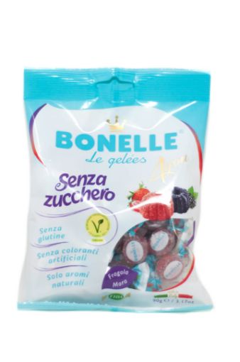 Imagen de CONFITE BONELLE FRESA MORA SIN AZÚCAR 90 G