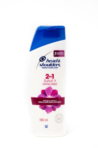 Imagen de SHAMPOO HEAD AND SHOULDERS SUAVE Y MANELABLE 180 ML