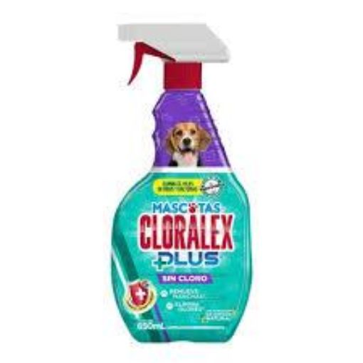 Imagen de DESINFECTANTE CLORALEX PLUS MASCOTAS INTERIORES EN SPRAY 650 ML
