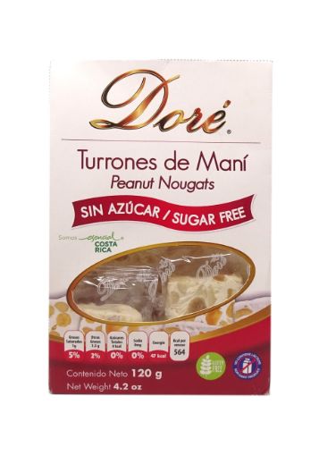 Imagen de TURRÓN DORÉ DE MANÍ SIN AZÚCAR 120 G