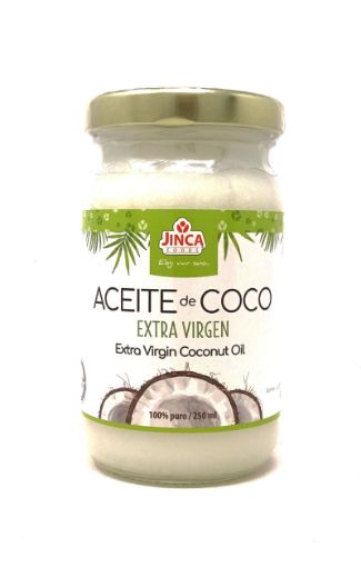 Imagen de ACEITE DE COCO  JINCA FOODS EXTRA VIRGEN  250.00 ml 