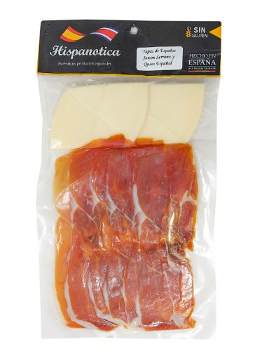 Imagen de PACK  HISPANOTICA JAMON SERRANO Y QUESO ESPAÑOL SIN GLUTEN 180,00 g 