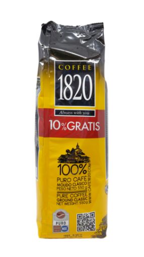 Imagen de OFERTA CAFÉ 1820 MOLIDO 10% MAS 550 G 
