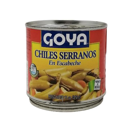 Imagen de CHILES SERRANOS GOYA EN ESCABECHE LATA 312 g 
