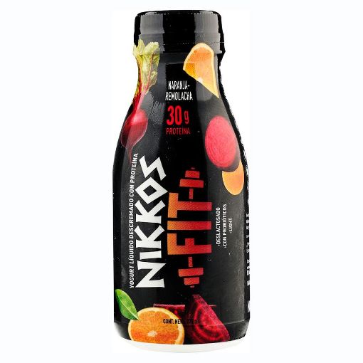 Imagen de YOGURT LÍQUIDO NIKKOS FIT NARANJA & REMOLACHA 230.00 ML