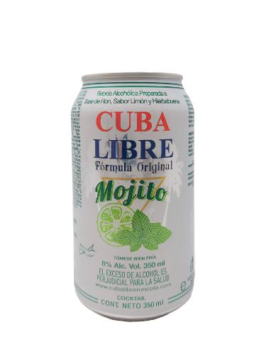 Imagen de BEBIDA ALCOHOLICA  CUBA LIBRE MOJITO LATA 350 ml 