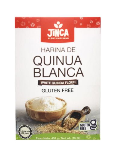 Imagen de HARINA DE QUINOA JINCA FOODS BLANCA SIN GLÚTEN 454 g 