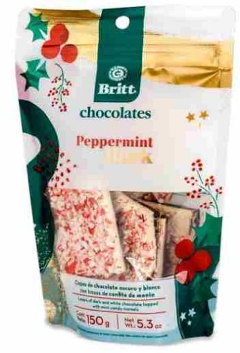 Imagen de CHOCOLATE  BRITT PEPPERMINT BARK 150.00 G