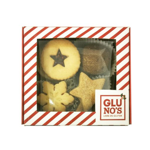 Imagen de GALLETAS NAVIDEÑAS GLUNOS NOCHE BUENA SURTIDAS SIN GLUTEN 13 UND 