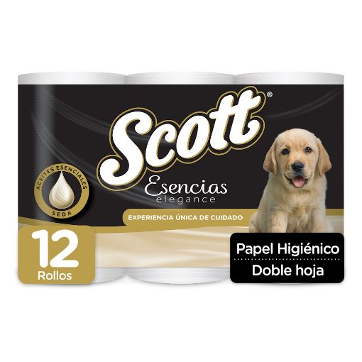 Imagen de PAPEL HIGIENICO SCOTT ESENCIAS ELEGANCE DOBLE HOJA 12 und 