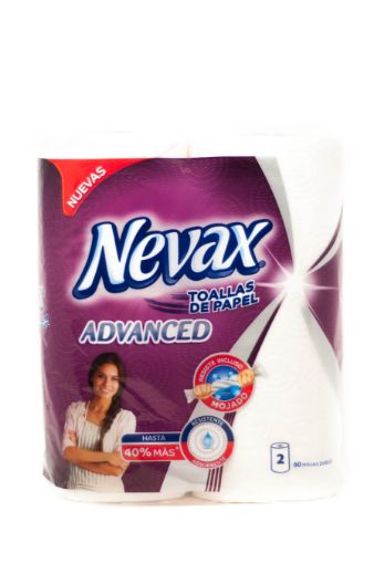 Imagen de TOALLAS DE COCINA NEVAX ADVANCED DOBLE HOJA 60 HOJAS 2 UND