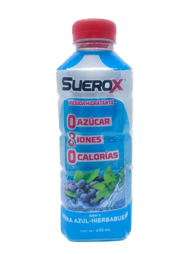 Imagen de BEBIDA HIDRATANTE SUEROX MORA AZUL HIERBABUENA 630 ml 