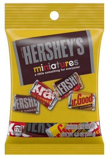 Imagen de CHOCOLATES HERSHEYS MINIATURES BOLSA 136 g 