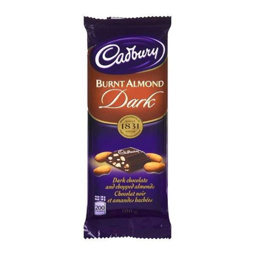 Imagen de CHOCOLATE CADBURY BURNT ALMOND OSCURO 100 g 