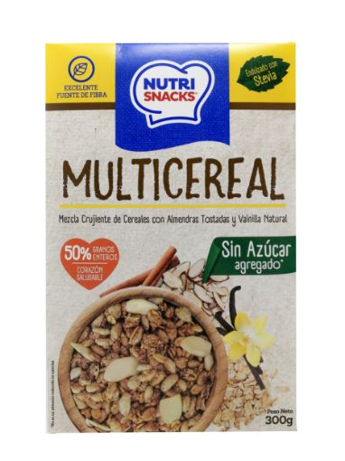 Imagen de CEREAL NUTRI SNACKS MULTICEREAL ALMENDRA & VAINILLA 300 g 