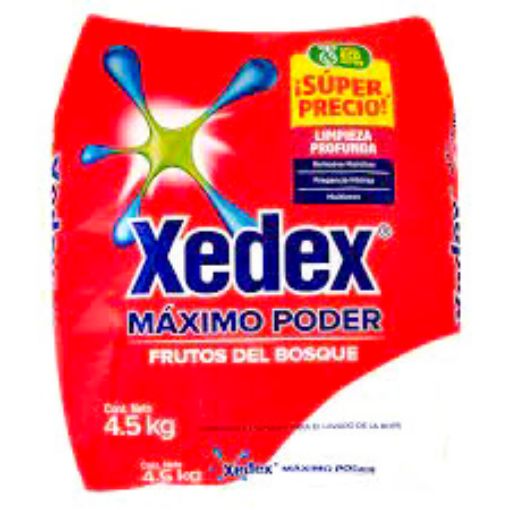 Imagen de DETERGENTE EN POLVO XEDEX MAXIMO PODER FRUTOS DEL BOSQUE 4500 G