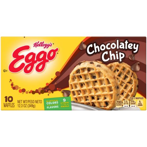 Imagen de WAFFLE KELLOGGS EGGO CHOCO CHIPS 10 UND 349 g 