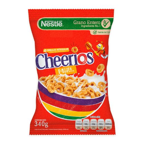 Imagen de CEREAL INTEGRAL NESTLÉ CHEERIOS CON MIEL BOLSA 340 g 