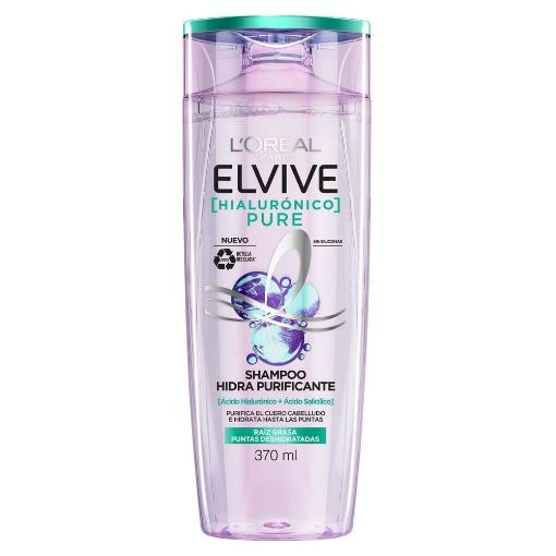 Imagen de SHAMPOO LOREAL ELVIVE HIALURONICO PURE 370 ML