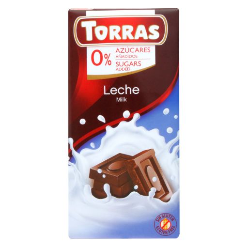 Imagen de CHOCOLATE CON LECHE TORRAS SIN AZÚCAR 75.00 G