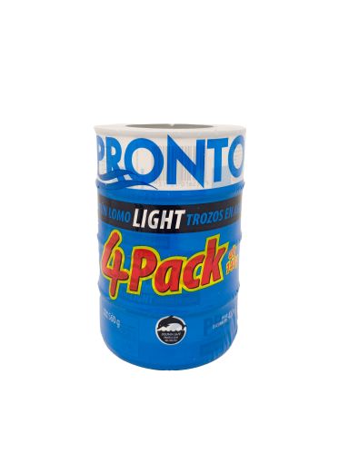 Imagen de OFERTA ATUN PRONTO LOMO LIGHT TROZOS 4 PACK 420 g 
