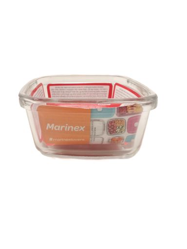 Imagen de REFRACTARIO DE VIDRIO MARINEX CON TAPA  300 ML #S-07290156503Y  UND