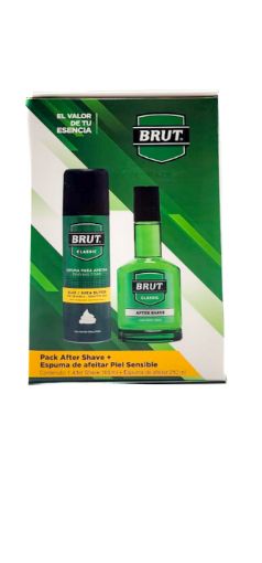 Imagen de KIT BRUT PIEL SENSIBLE AFTER SHAVE 100 ML + ESPUMA PARA AFEITAR 210 ML 