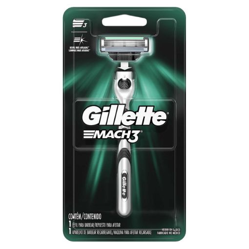 Imagen de MÁQUINA DE AFEITAR GILLETTE MACH3 CLASSIC 1 UND 1.00 UND