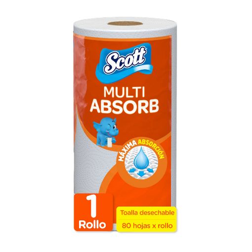 Imagen de TOALLAS DE COCINA SCOTT MULTISUOS 80 HOJAS DOBLES 1 UND