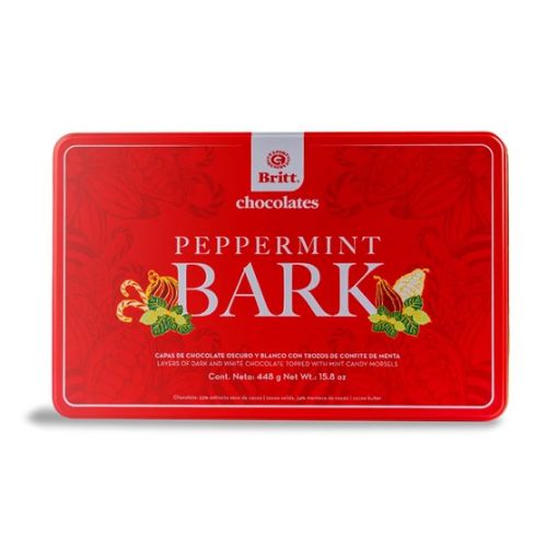 Imagen de CHOCOLATE BRITT PEPPERMINT BARK CAJA 448.00 G