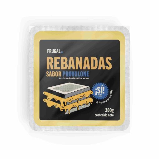 Imagen de SUSTITUTO DE QUESO PROVOLONE FRUGAL REBANADO 200.00 G