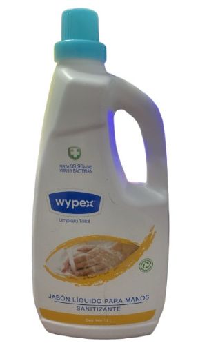 Imagen de JABON LIQUIDO PARA MANOS WYPEX SANITIZANTE BOTELLA  1500.00 ML