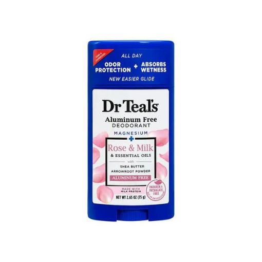 Imagen de DESODORANTE DR TEALS ROSAS & LECHE PARA MUJER EN BARRA  75.00 G