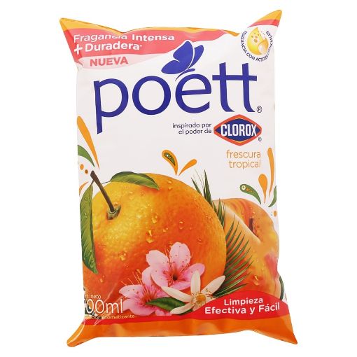 Imagen de DESINFECTANTE POETT AROMA FRESCURA TROPICAL 800.00 ML