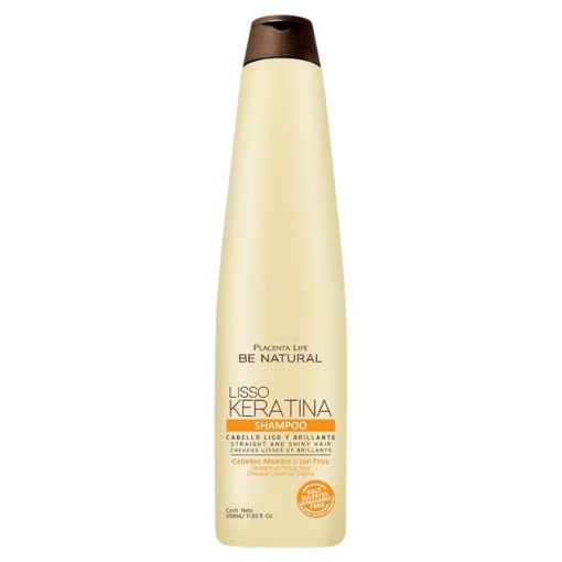 Imagen de SHAMPOO PLACENTA LIFE BE NATURAL LISSO KERATINA 350.00 ML